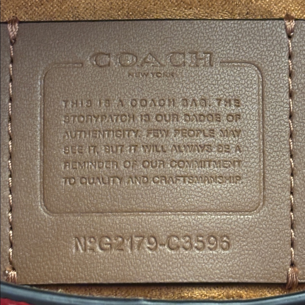 Coach Georgie Saddle Bag in Colorblock - Sport Red/Black EUC - Picture 3 of 10
